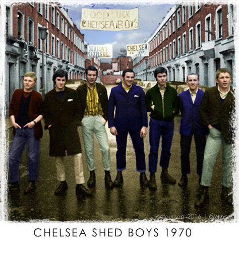 70s photos of Shed Boys - Page 3 - Chelsea Vintage - The Shed End - Chelsea FC Forums Original Skinheads, Chelsea Fc Stamford Bridge, Chelsea Vintage, Skinhead Fashion, Chelsea Players, 70s Photos, Nostalgic Pictures, Chelsea Fans, European Soccer