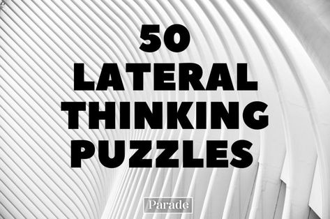 Logic Puzzles Brain Teasers, Lateral Thinking Puzzles, Higher Order Thinking Questions, Puzzles With Answers, Mental Models, Solving Mysteries, Work Games, Thinking Games, Brain Based Learning