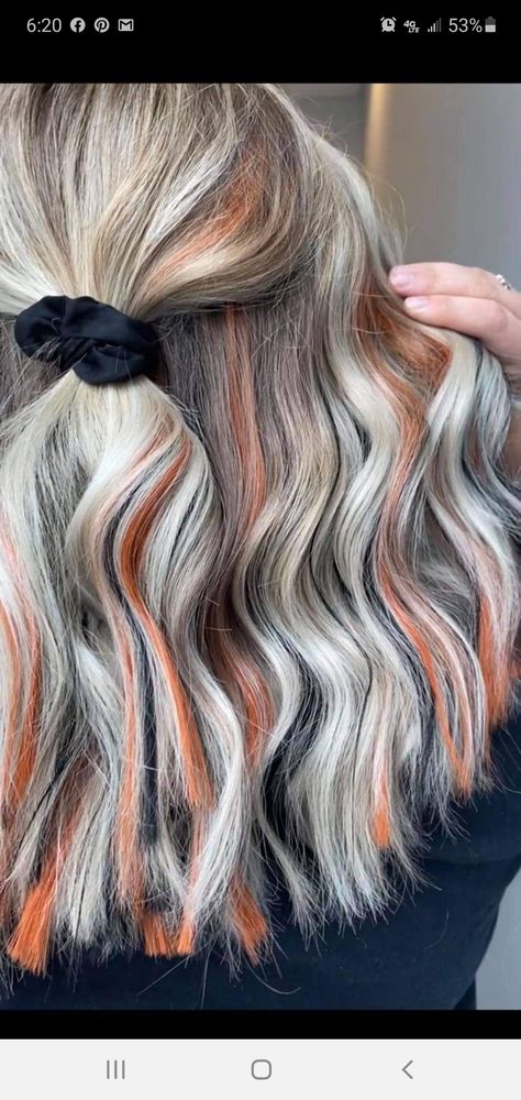 Halloween Hair Dye, Spooky Hair, Half Up Hairstyles, Black Hair Makeup, Hair Colors For Blondes, Hair Black Hair, Fall Blonde Hair, Hair Orange, Mom Cut