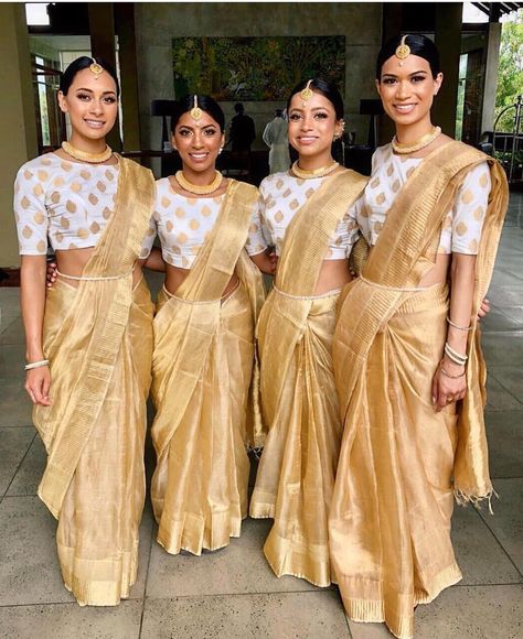 Tamil Bridesmaid, Tamil Dress, Lengha Pink, Tamil Saree, Bridesmaid Saree, Tamil Wedding, Pink Bride, Saree Blouses, Bridesmaid Outfit