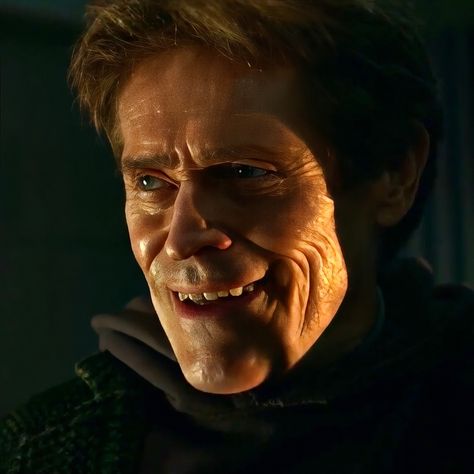 Norman Osborn Willem Dafoe, Willem Dafoe Green Goblin, Green Goblin Willem Dafoe, Villain Mentality, Crazy Laugh, Norman Osborn, Character Icons, Willem Dafoe, Williams James