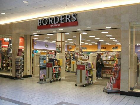 Borders Express Bookstore Borders Bookstore, Strangely Familiar, 1990s Nostalgia, Vintage Mall, Mall Stores, Vintage Shopping, Vintage Store, Bookstore, Childhood Memories