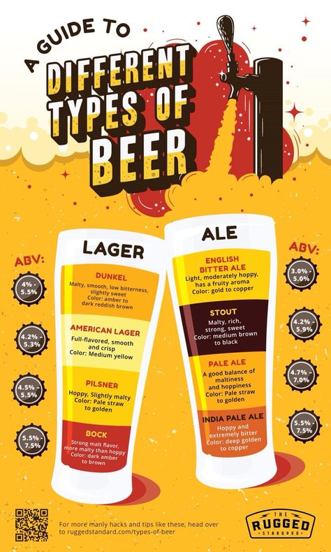 Beer Infographic, Bitter Ale, Beer Facts, Different Types Of Beer, Beer Types, Beer Guide, Types Of Beer, Beer Cocktail, I Like Beer