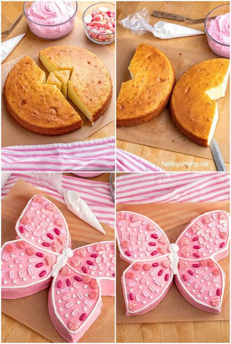 How to Make An Easy Butterfly Cake Easy Butterfly Cake, Foods High In Fiber, Tårta Design, Easy Butterfly, Butterfly Birthday Cakes, Birthday Baking, Butterfly Cake, High In Fiber, Simple Birthday Cake