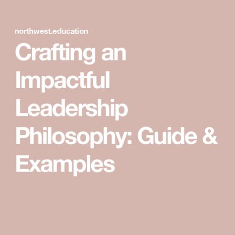 Crafting an Impactful Leadership Philosophy: Guide & Examples Leadership Philosophy Examples, Leadership Philosophy, What Is Leadership, Team Dynamics, Leadership Traits, Servant Leadership, Executive Leadership, Leadership Programs, Effective Leadership