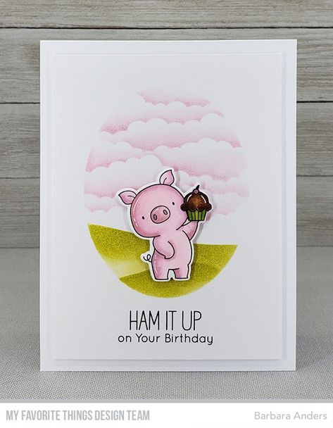 Hog Heaven, Blending Tools, Mft Cards, Coloring Supplies, Mft Stamps, Grid Paper, Color Challenge, Pink Cotton Candy, Specialty Paper