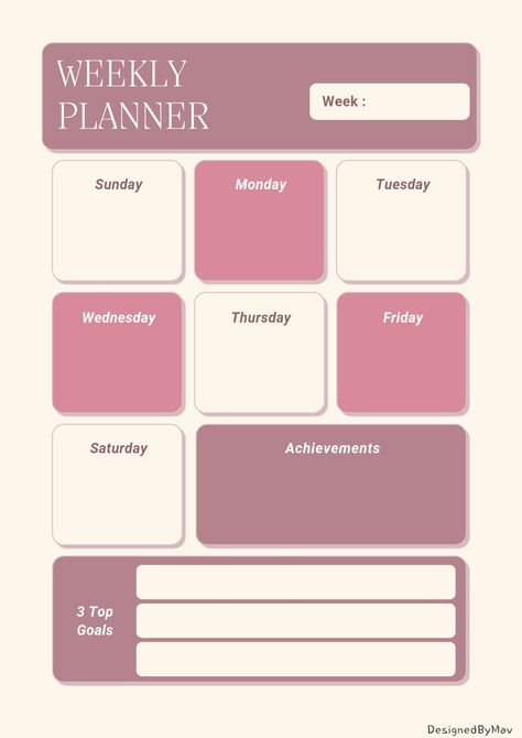 Get organized and stay on top of your week with this printable weekly planner! It's fully customizable, so you can create a planner that fits your needs and style. With space for to-do lists, appointments, notes, and more, this planner is the perfect way to stay organized and productive.

Download your free copy Good Notes Templates Free Planner Weekly, Office Stationary Organization, Pink Daily Planner, Best Weekly Planner, Weekly Planner Print, Etsy Planner, Study Planner Printable, Daily Weekly Planner, Weekly Planner Template