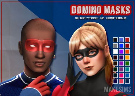 makesims: Patriot Suit, Stature Suit, & Domino... : MMFINDS Sims 4 Cc Hero Suit, Ts4 Superhero Cc, Sims 4 Hero Costume, Sims 4 Spiderman Cc, Sims 4 Superhero Cc, Sims 4 Mask Cc, Domino Mask, Robin Mask, Superhero Costumes Female