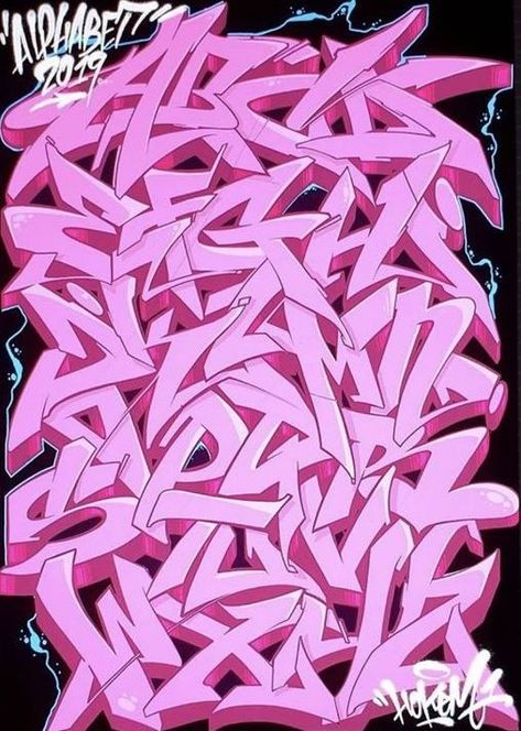 Best Graffiti Letters Fonts: Graffiti lettering - Graffiti piece Graffiti Style Art Letters, Wildstyle Alphabet, Wildstyle Graffiti Alphabet, Graff Lettering, Graphitti Letters, Graphitti Letters Fonts, Graffiti Letters Styles, Fonts Graffiti, Writing Graffiti