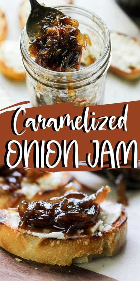 Preserve Onions, Caramelized Onion Jam, Onion Jam Recipe, Homemade French Onion Dip, Savory Jam, Gourmet Appetizers, Jam Recipes Homemade, Onion Jam, Jam And Jelly