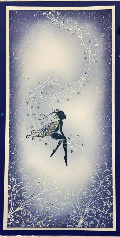 Lavinia Cards Inspiration, Lavina Stamps, Lavinia Cards, Fairy Cards, Lavinia Stamps Cards, Gelli Plate Art, Greeting Card Inspiration, Silhouette Cards, Girl Birthday Cards