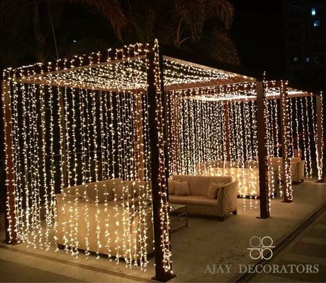 #decor #decorators #weddingdecor #weddings #indianwedding #bigfatindianwedding #cabanas #seating #guestseating #cabanaseating #mumbaiwedding #love #lovestory #setlife #weddingdecor #wedmegood #weddingideas #weddinginspiration #weddinginspo #props #welcomeboarddecor #props #floraldesign #explore #couple #propping #florals #ajaydecorators Wedding Lounge Seating, Mandap Design, Cocktail Party Decor, Cocktail Decoration, Fairy Lights Decor, Wedding Entrance Decor, Wedding Lounge, Cocktail Night, Wedding Entrance