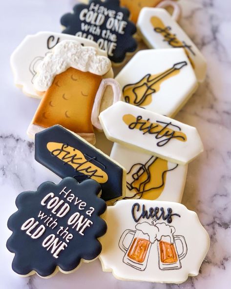 Beer Cakes For Men, Beer Themed Birthday Party, Beer Cakes, Beer Cookies, Birthday Beer Cake, Beer Birthday Party, Beer Cake, Beer Theme, Beer Birthday