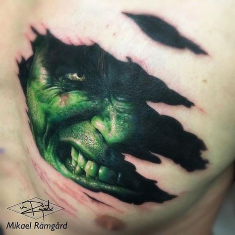 Hulk Tattoo Ideas, Dark Forest Tattoo, Super Hero Tattoos, Hulk Face, Hulk Tattoo, Dc Tattoo, Hero Tattoo, Avengers Tattoo, Polynesian Tattoos