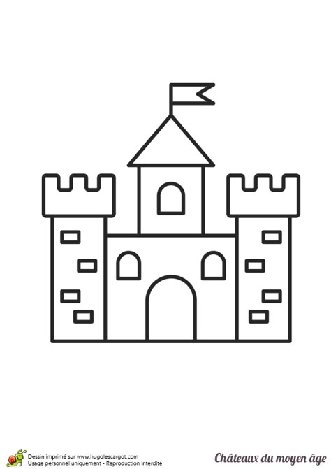 Castle Drawing Easy, Chateau Disney, Castle Crafts, Toddler Drawing, Kids Castle, Castle Tattoo, Castle Drawing, Easy Drawings For Kids, Art Drawings For Kids