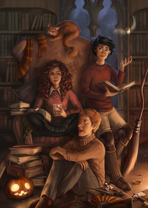 ArtStation - Golden trio, K K Citate Harry Potter, Art Harry Potter, Glume Harry Potter, Harry Potter Background, Harry Potter Poster, Harry Potter Illustrations, Buku Harry Potter, Harry Potter Images, Images Harry Potter