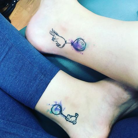 Winnie The Pooh And Eeyore Matching Tattoo, Bff Tattoos Disney, Best Friends Disney Tattoos, Matching Disney Tattoos Sisters, Simple Eeyore Tattoo, Disney Tattoos Small Matching, Winnie The Pooh Matching Tattoos, Disney Bff Tattoos, Disney Sibling Tattoos