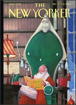 The New Yorker Christmas Magazine Cover, Facebook Christmas Cover Photos, New Yorker Christmas, Christmas Cover Photo, New Yorker Art, New Yorker Magazine Covers, William Joyce, The New Yorker Covers, Christmas Magazine