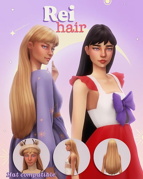 Room References, Sailor Moon Hair, Character House, Sims 4 Anime, Pelo Sims, Sims 4 Dresses, Sims 4 Mm, Sims 4 Characters, Sims Four