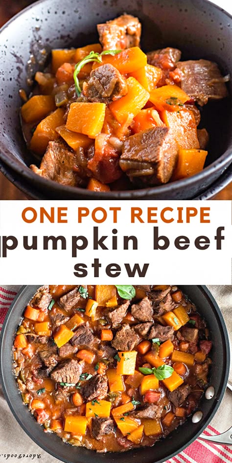 Pumpkin Beef Stew, Pumpkin Stew, The Stew, Beef Stew Crockpot, Easy Autumn Recipes, Cool Autumn, Weekend Cooking, Fall Dinner, Paula Deen