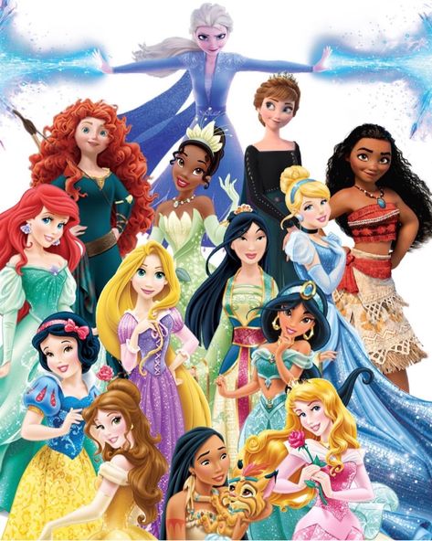 List Of Disney Princesses, Disney Princess List, First Disney Princess, Walt Disney Princesses, Official Disney Princesses, Disney Princess Cartoons, Disney Princess Characters, Disney Princesses And Princes, All Disney Princesses