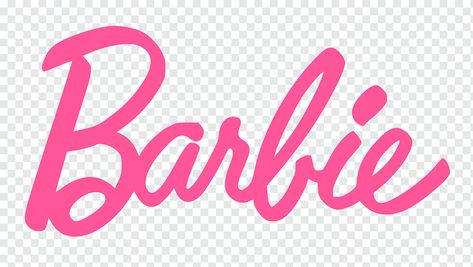 Barbie Shirt Ideas, Barbie Logo Png, Barbie Text, Mattel Logo, Barbie Png, Barbie Design, Beach Barbie, Kristina Krayt, Ken Barbie Doll