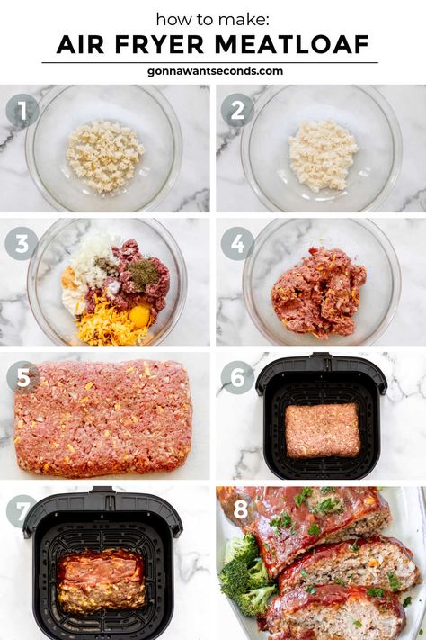 Meatloaf In The Air Fryer, Meatloaf Air Fryer Recipes, Meatloaf Temperature, Brown Sugar Roasted Carrots, Air Fryer Meatloaf, Truck Living, Best Air Fryer Recipes, Best Beef Recipes, The Best Air Fryer