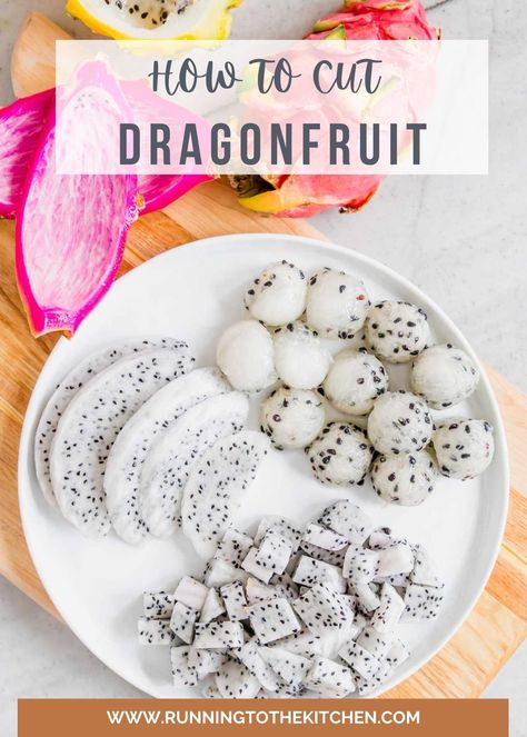 Learn how to peel and cut dragonfruit into popular shapes and enjoy this delicious tropical fruit in a variety of ways, most popularly, smoothie bowls! Dragonfruit Benefits, Dragon Fruit Benefits, Mermaid Food, Healing Smoothie, Smoothie Base, Pink Obsession, Friends Recipes, Baking Hacks, Paleo Treats