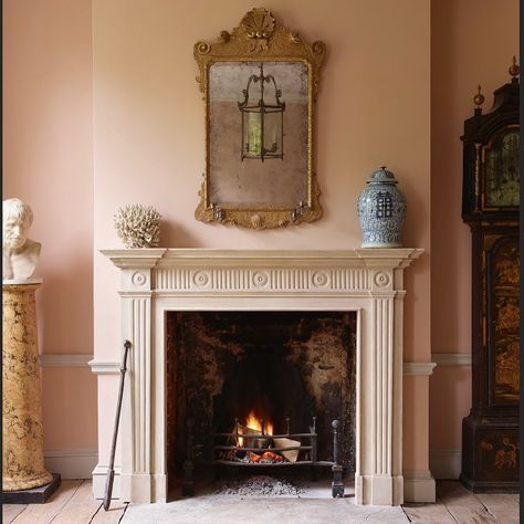 Katharine Howard (@stylekatharine) • Instagram photos and videos Georgian Interiors, Timeless Interiors, Antique Fireplace, Georgian Homes, English Country House, Marble Fireplaces, Marble Colors, Fireplace Design, Vintage Modern