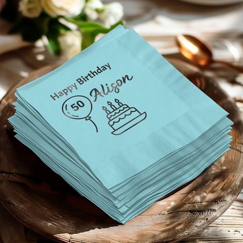 Custom cocktail napkins