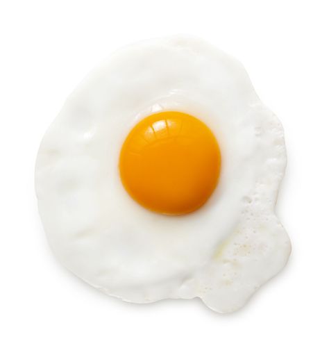 Fried Egg, White Background, Egg, White