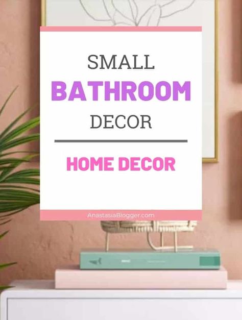 Finding small bathroom decor ideas that will make your whole bathroom look bigger is hard. Here are 19 elegant small bathroom decor ideas to try. Small 1/2 Bath, Small Powder Room Decor, Sweet Cheeks Bathroom Decor, Small Bathroom Decor Ideas, Globe Wall Light, Affordable Lighting, Stair Stickers, Bathroom Transformation, Powder Room Decor