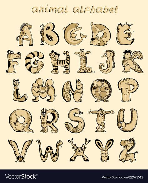 Spiderman Cards, English Animals, Alphabet Drawing, English Alphabet Letters, Architecture Drawing Presentation, Typography Alphabet, Animal Letters, Alphabet Writing, Hand Lettering Alphabet