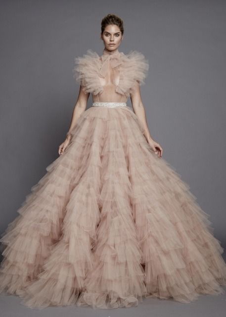 Pretty Frocks, Ruffle Tulle Dress, Tulle Gowns, Bridal Gown Inspiration, Michael Costello, Kids Gown, Gown Inspiration, Fairytale Dress, Movie Premiere