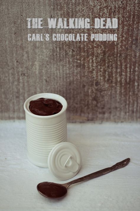 The Walking Dead: Carl's Chocolate Pudding - Feast of Starlight Horror Recipes, Fantasy Recipes, Feast Of Starlight, Walking Dead Carl, Queen Of Puddings, Applesauce Cookies, Chocolate Pudding Recipe, Treacle Tart, Brown Sugar Chicken