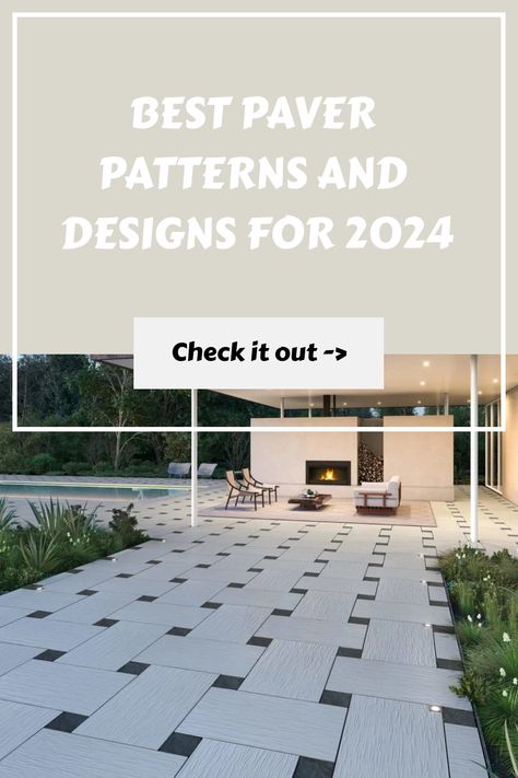 Discover the latest and most stylish paver patterns and designs for 2024 by Techo-Bloc. Bring modern flair to your home with high-quality pavers that will leave a lasting impression on guests. Outdoor Pavement Ideas, Paver Designs Patterns, Backyard Flooring Ideas, Driveway Pavers Design, Pervious Pavers, Paver Patterns, Small Outdoor Patios, Paving Pattern, Permeable Pavers