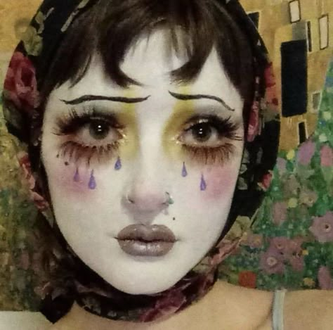 Pierrot Costume, Pierrot Clown, Vampire Bride, Funky Makeup, Drag Make-up, Art Funky, Alt Makeup, Cute Clown, Swag Makeup