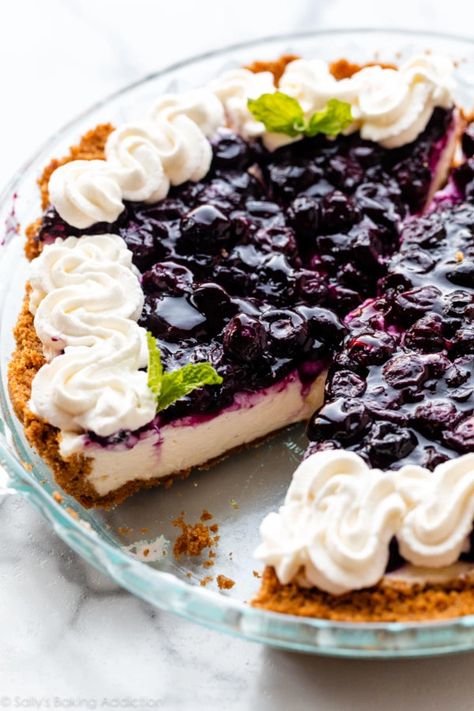 Blueberry Cheesecake Pie, Blueberry Custard Pie, Blueberry Cream Cheese Pie, Blueberry Cream Pie, Blueberry Cheesecake Ice Cream, Blueberry Cream Pies, No Bake Blueberry Cheesecake, Ice Cream Pie, Cream Cheese Pie