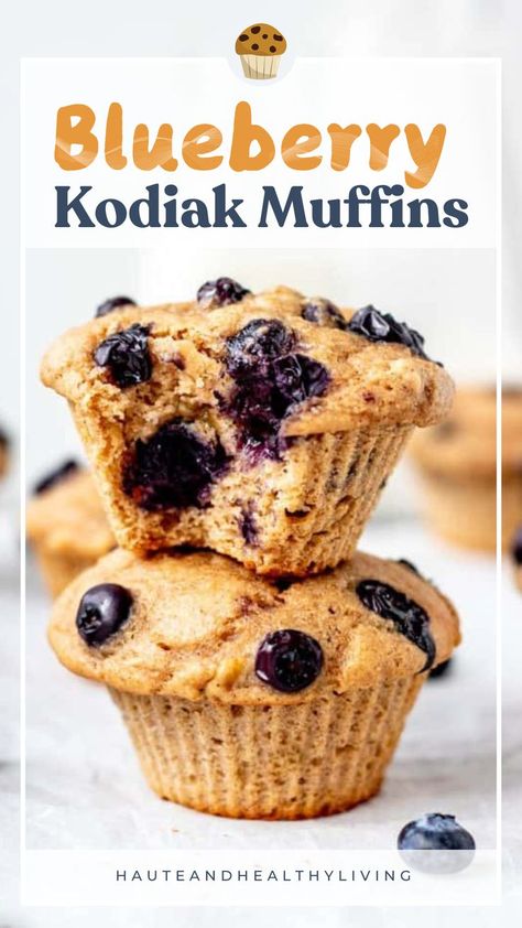 These healthy blueberry Kodiak Cakes muffins are delicious, easy to prepare, and packed with protein—no protein powder needed! Kodiak Cakes Muffins, Kodiak Muffins, High Protein Muffins, Low Carb Quiche, Kodiak Cakes, Healthy Muffin Recipes, Protein Muffins, Healthy Blueberry, Perfect Brunch