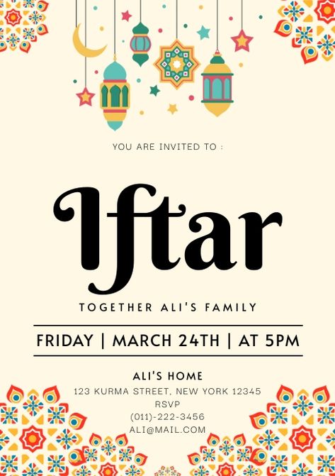 780+ customizable design templates for ‘iftar party’ Ramadan Iftar Invitation Template, Islamic Flyer Design, Iftar Poster, Iftar Party Poster, Ramadan Iftar Invitation, Iftar Invitation Template, Eid Invitation, Ramadan Iftar Party, Iftar Party Invitation