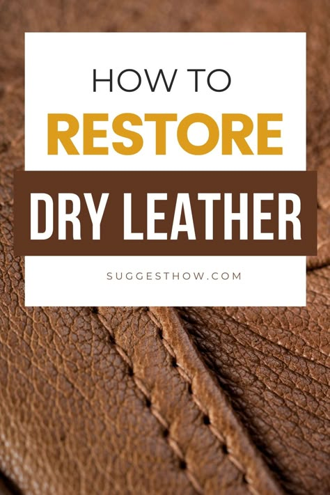 How To Soften Leather, Leather Jacket Repair, Diy Leather Jacket, Leather Couch Repair, Cleaning Leather Couch, Diy Leather Repair, Diy Leather Working, Leather Restoration, Leather Glue