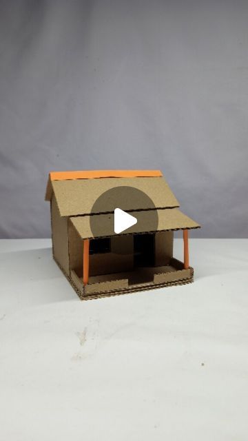 Sumit Creative Ideas on Instagram: "DIY Tiny House using Waste Cardboard

#DIYTinyHouseusingWasteCardboard
#diysmallhousetiny
#sumitcreativeideas" Diy Tiny House, M Craft, Instagram Diy, Crafting Ideas, Diy Paper, Log Cabin, Small House, Creative Ideas, Tiny House