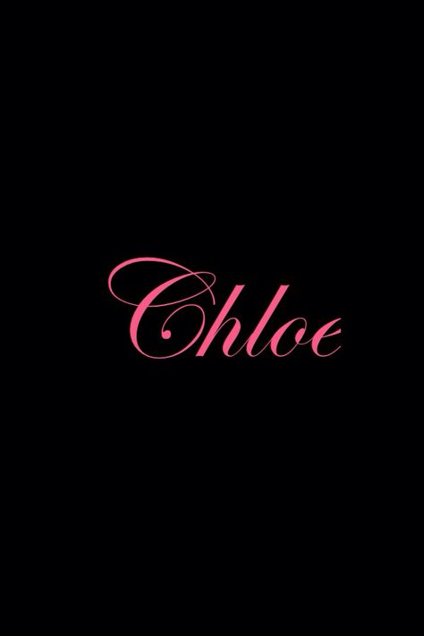 Chloe Chloe In Cursive, Chloe Name Art, Chloe Tattoo Name, Chloe Wallpaper, Chloe Name, Charlotte Name, Chloe Chloe, Name Covers, Chloe Logo