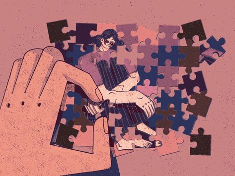 Puzzle Piece Illustration, Jigsaw Illustration, Jigsaw Puzzle Aesthetic, Puzzle Art Design, Puzzle Aesthetic, Puzzle Painting, Puzzle Illustration, Puzzle Piece Art, Game Layout