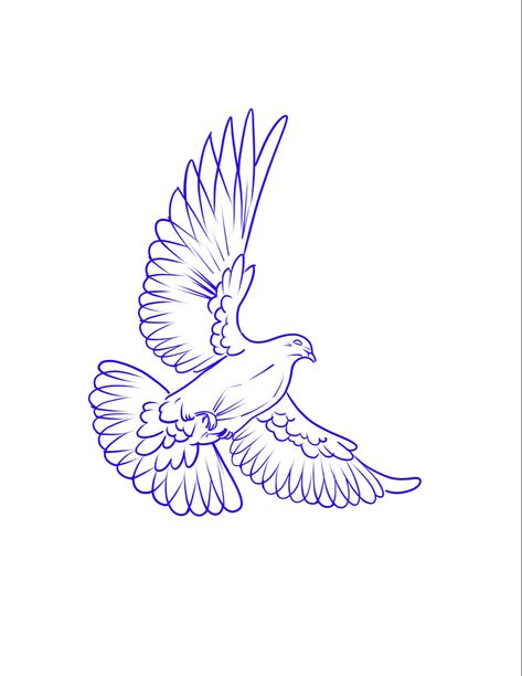 Realistic Dove Tattoo, Dove Tattoo Stencil, Dove Outline, Small Dove Tattoos, Tattoos Stencil, Dove Tattoo Design, Dove Tattoos, Half Sleeve Tattoos Drawings, Card Tattoo Designs