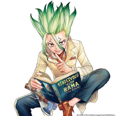 Rendezvous With Rama, Boichi Art, Dr Stone Senku, Senku Ishigami, Stone World, Good Morning World, Shonen Jump, E Mc2, Bleach Manga