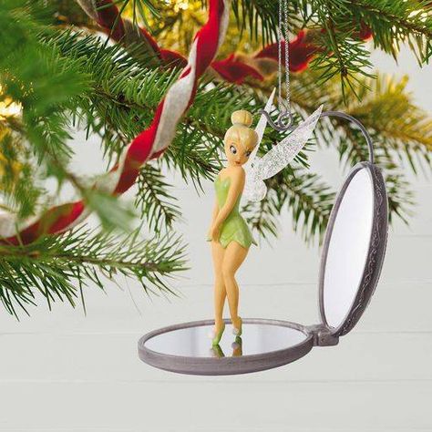 Disney Peter Pan Tink Takes a Look Ornament, Peter Pan Christmas Tree, Hallmark Disney Ornaments, Peter Pan Tinkerbell, Tinkerbell And Friends, Peter Pan And Tinkerbell, Disney Christmas Ornaments, Hallmark Greeting Cards, Christmas Disney, Hallmark Christmas Ornaments