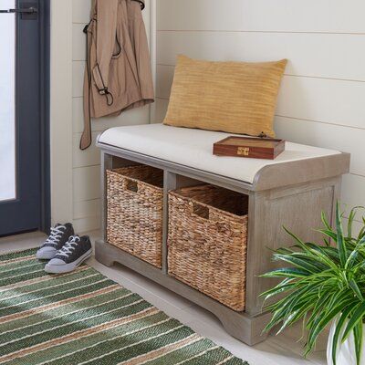 Entry Storage Bench, Small Entryway Bench, Cubby Storage Bench, Entry Storage, Entryway Bench Storage, Wicker Storage, Small Bench, Canvas Storage, Cubby Storage