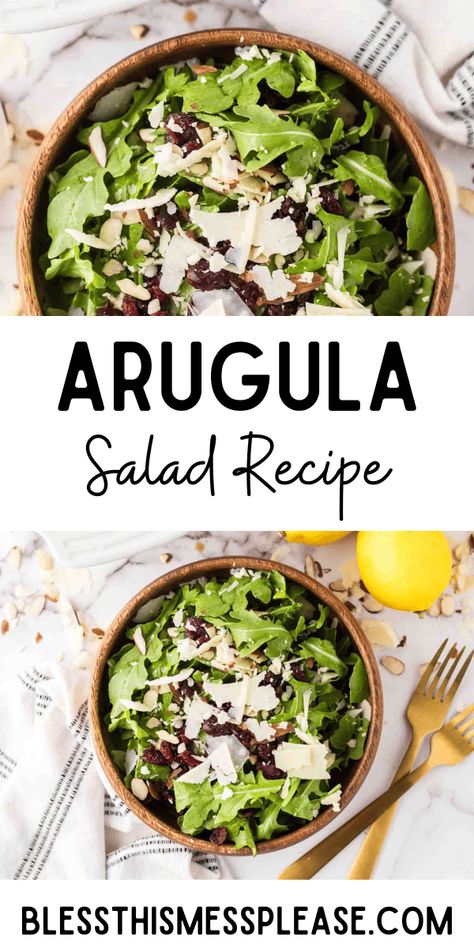 Arugula Salad Baked Potato Soup Easy, Easy Dinner Desserts, Arugula Salad Recipes, Lemon Salad, Tortellini Salad, Sliced Pears, Clean Eating Meal Plan, Fun Salads, Beet Salad