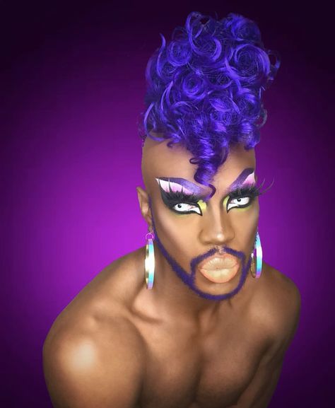 Funny Makeup Looks, Giant Puppet, Drag Aesthetic, Drag King Makeup, Beard Makeup, Sea Man, Drag Kings, Dragon Cosplay, Drag Inspiration